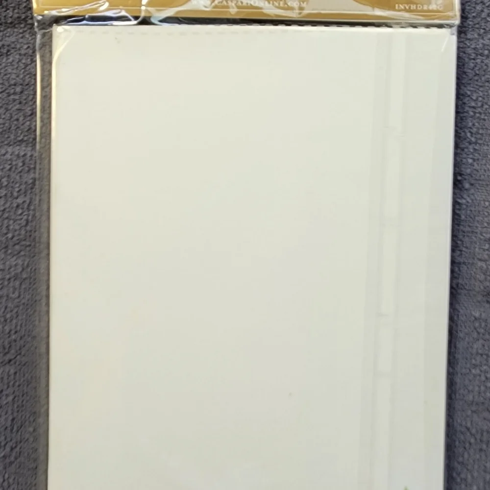 Pineapple Blank Invitations - Yellow & Green W/envelopes Set Of 8 New